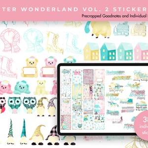 Planner Stickers | Goodnotes Stickers | Digital Sticker Pack | Aesthetic Stickers | Journal Stickers | Winter Wonderland Vol 2