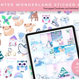 Planner Stickers | Goodnotes Stickers | Digital Sticker Pack | Aesthetic Stickers | Journal Stickers | Winter Wonderland