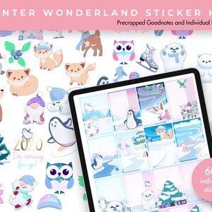 Digital Planner Stickers | Digital Stickers | Goodnotes Planner Digital Stickers | Ipad Planner | Journal Stickers | Winter Wonderland