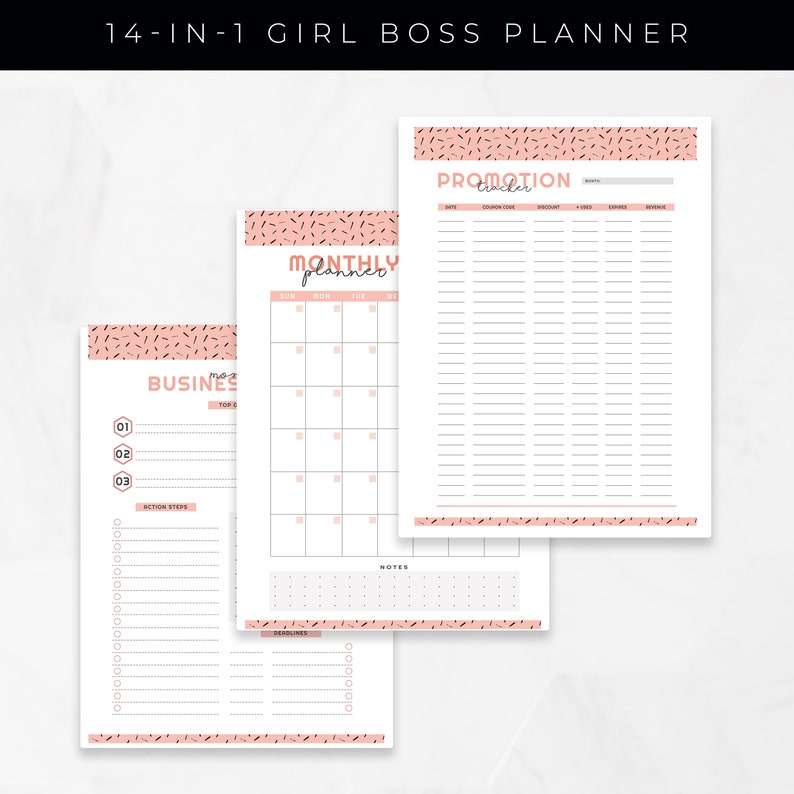 The Ultimate Girl Boss Planner printable A4 And A5 Etsy