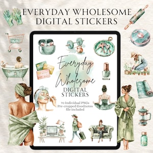 Everyday Goodnotes Stickers | Planner Stickers | Planner Stickers | Precropped Goodnotes | Everyday Wholesome Daily Stickers