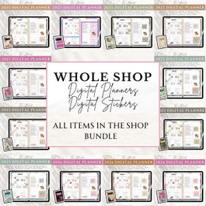 Whole Shop Bundle | Digital Planners | Goodnotes Stickers |Goodnotes Stickers |Planner Stickers |Goodnote| 2025 Planner | 2026 Planner