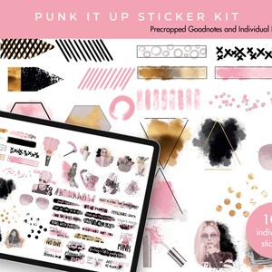 Planner Stickers | Goodnotes Stickers | Digital Sticker Pack | Goodnotes Stickers | Journal Stickers | Punk It Up