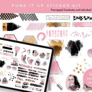 Digital Planner Stickers | Digital Stickers | Goodnotes Planner Digital Stickers | Goodnotes Stickers | Journal Stickers | Punk It Up