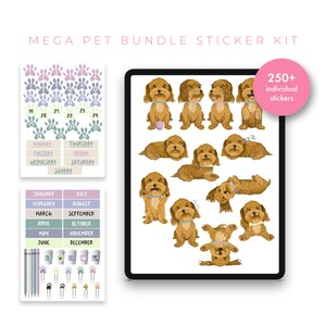 Digital Planner Stickers | Digital Stickers | Goodnotes Planner Digital Stickers | Ipad Planner | Digital Journal | Mega Pet Bundle