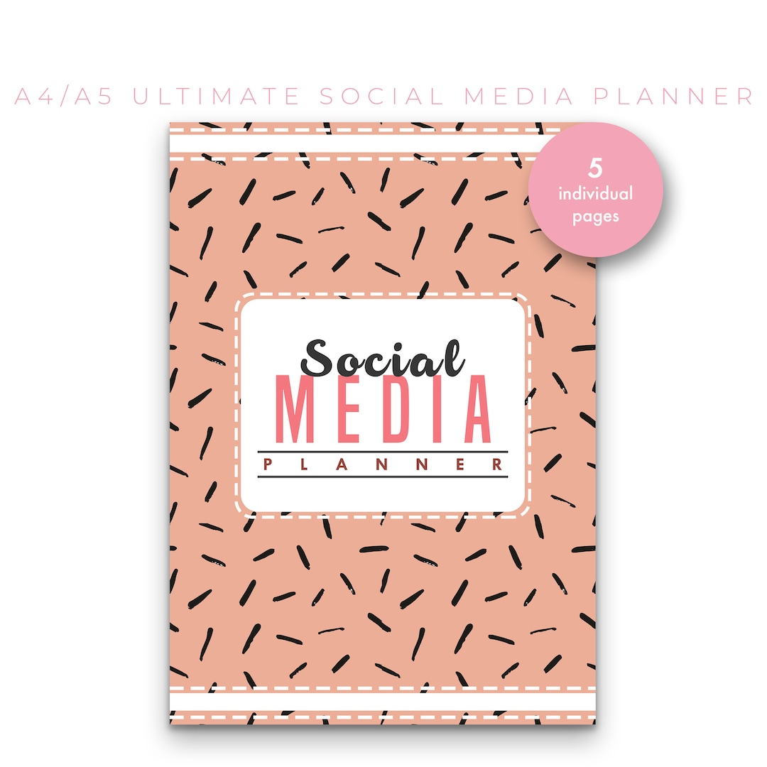 The Ultimate Social Media Planner. PDF Home Business Journal - Etsy