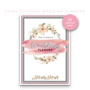 Wedding Planner Printable | Wedding Planner | Wedding Planning Book | Printable Wedding Planner | PDF | Bride To Be | Bride Planner