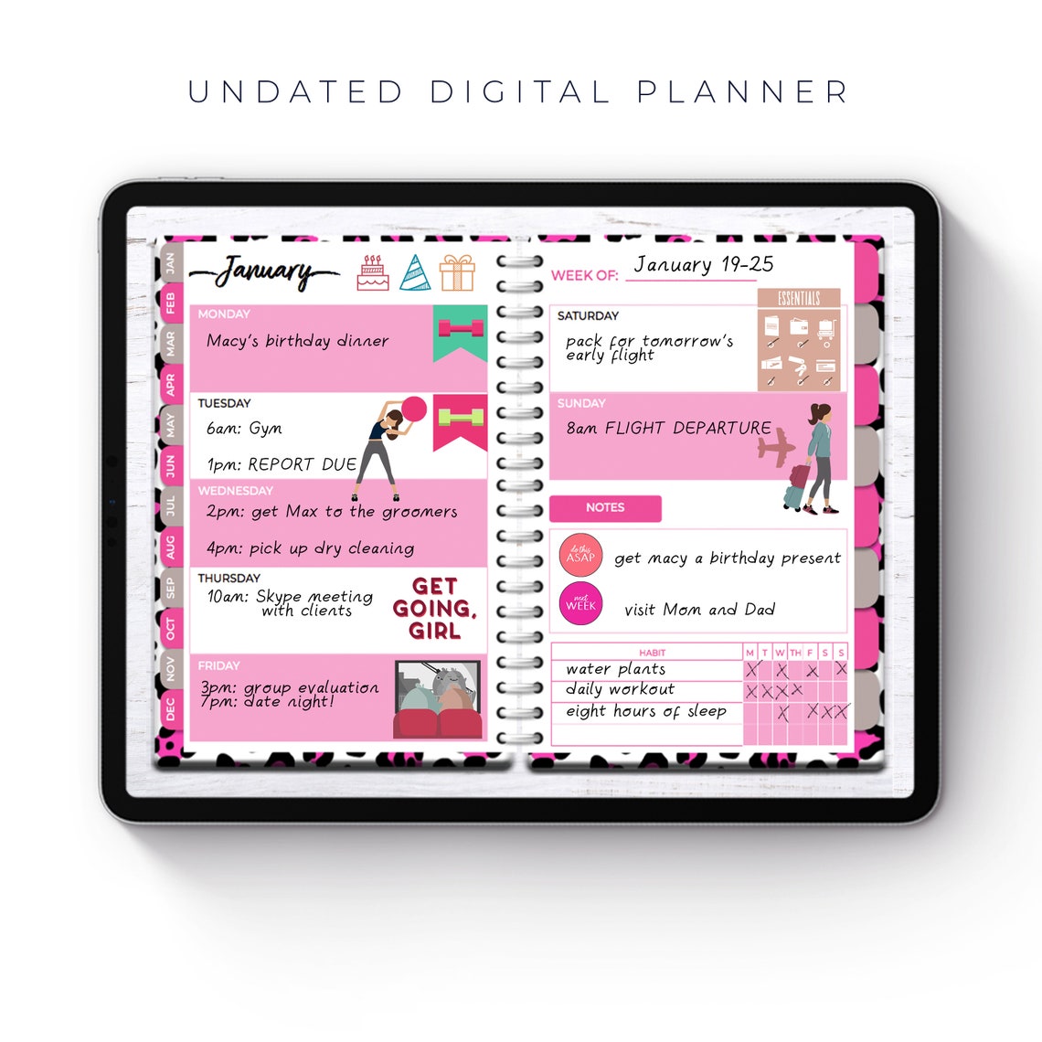 Digital Planner Goodnote Planner Ipad Planner Digital Etsy