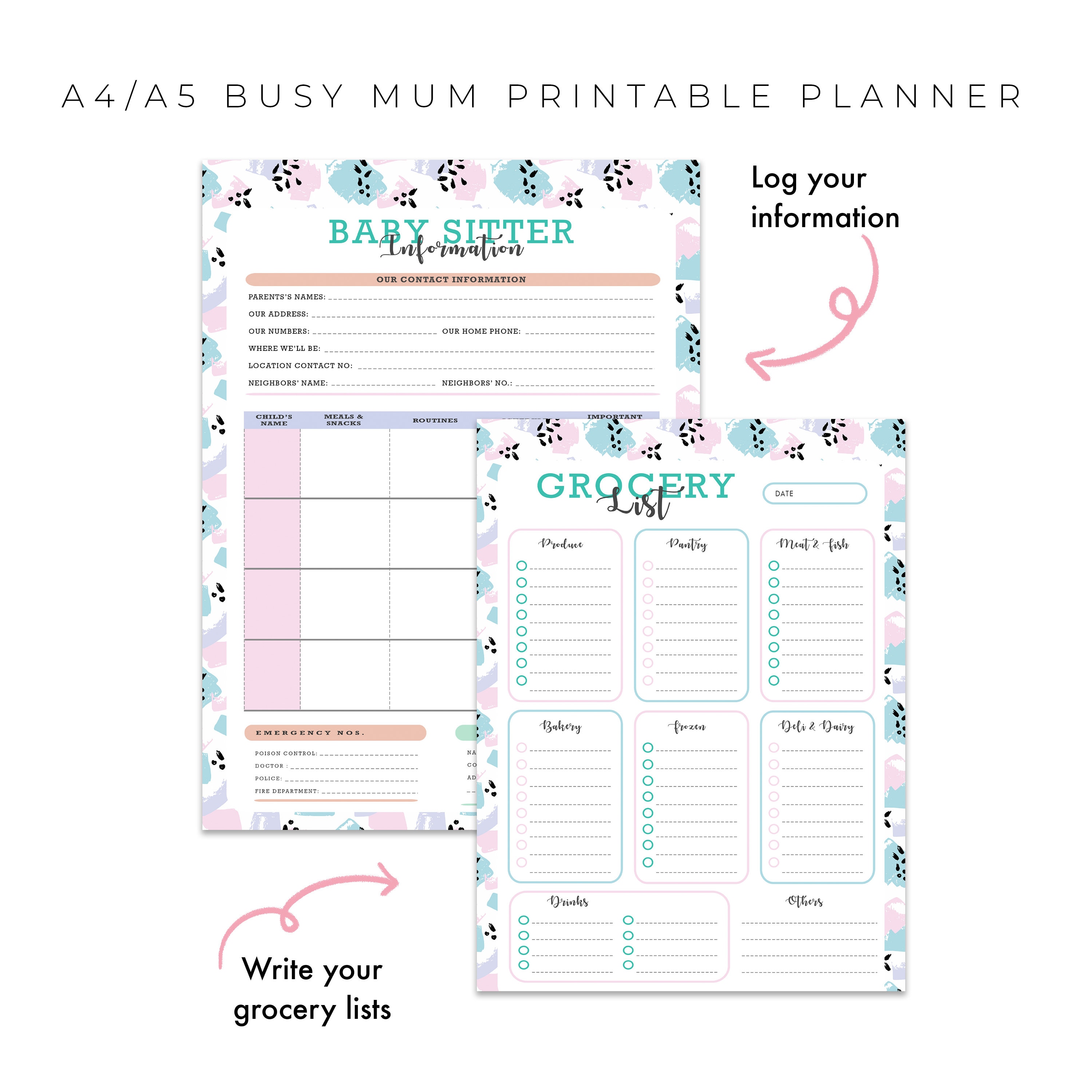 The Ultimate Busy Mum Planner. Mom Planner. Printable Family Etsy
