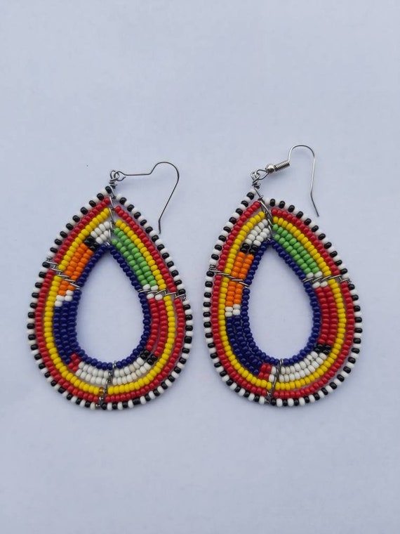 Maasai beaded best sale earrings