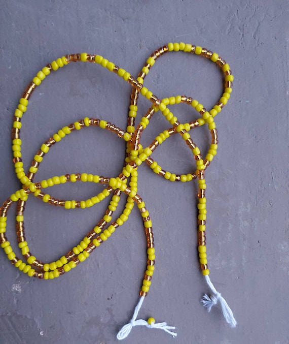 how do you tie waist beads