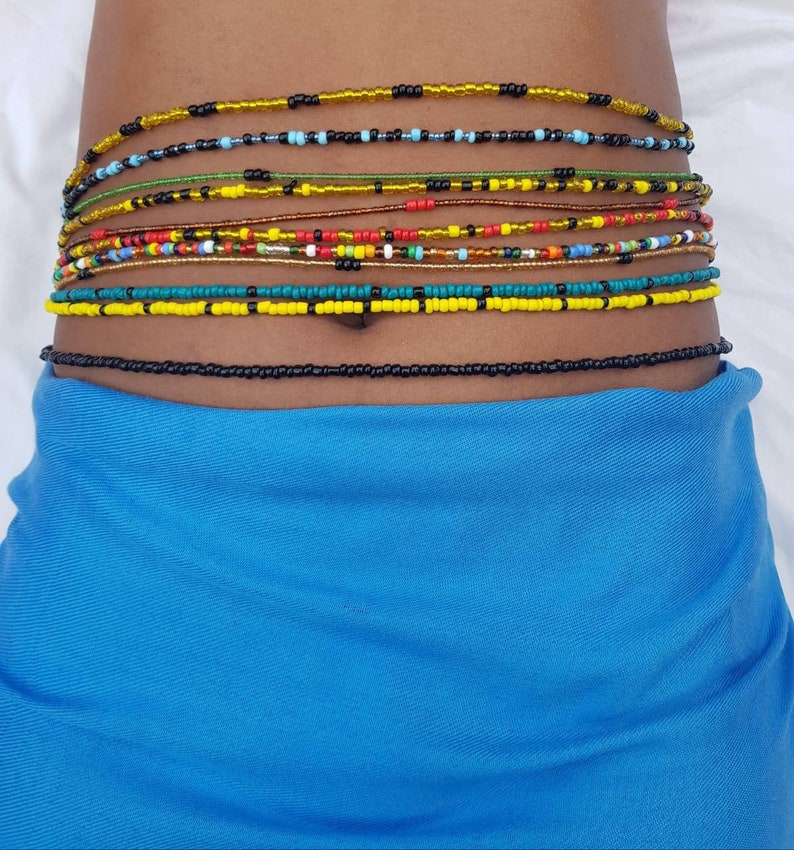 Waist beads for weight loss African waist beads African | Etsy