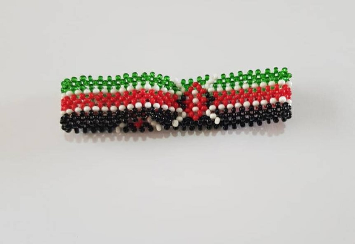 Kenyan flag bracelets African bracelet Maasai bracelets Etsy