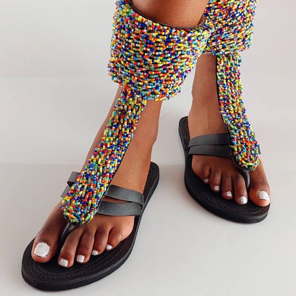 beaded sandals