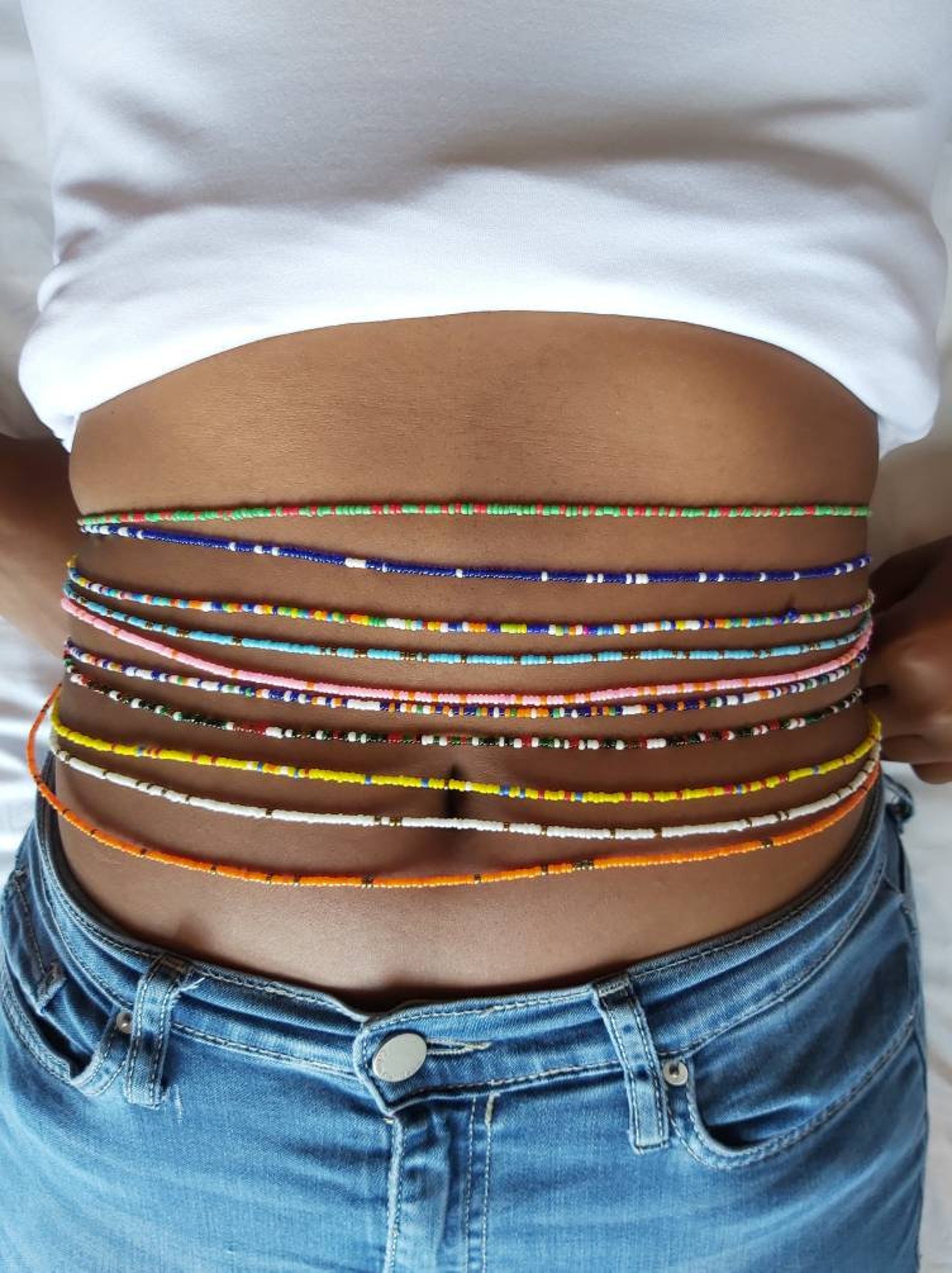 African Waist Beads Waist Beads for Weight Loss Slimming - Etsy