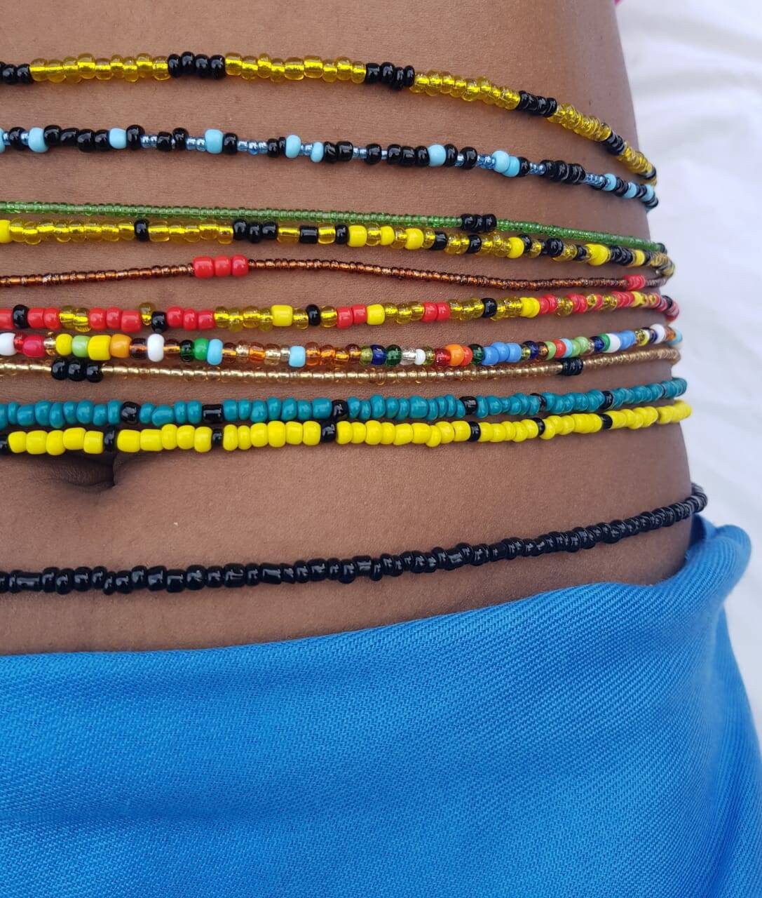 Waist beads for weight loss African waist beads African | Etsy