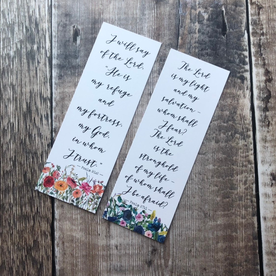 Set von 2 christian Lesezeichen Bibel-Vers-Lesezeichen | Etsy