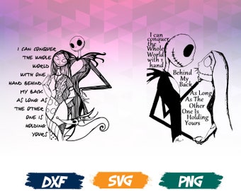 Jack and sally svg | Etsy