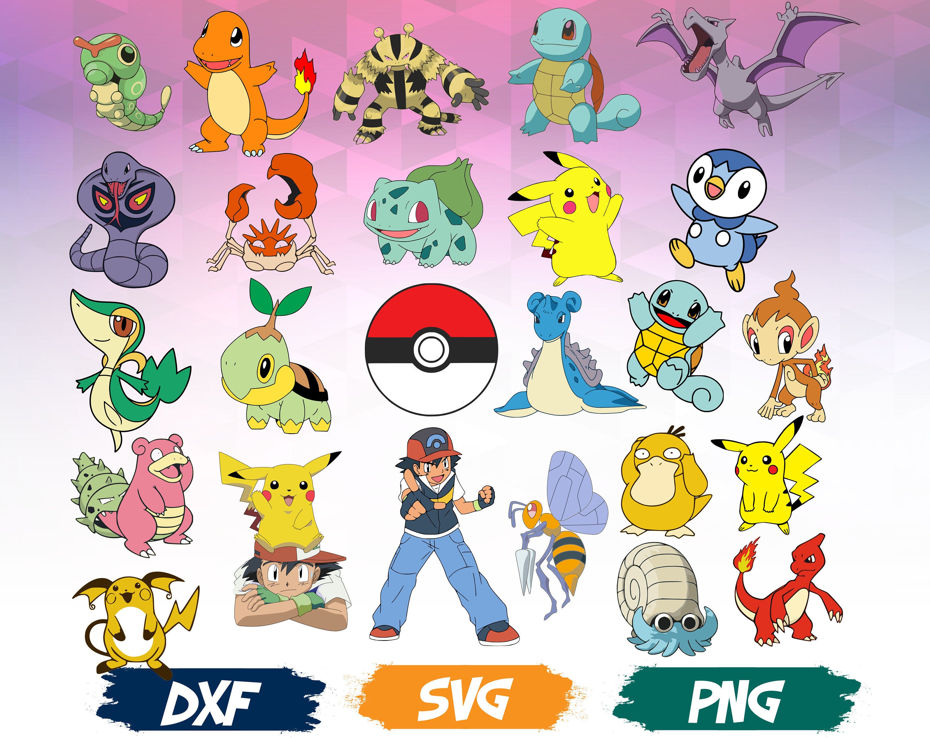 Download Pokemon svg/ Pokemon SVG file DXF PNG/ Pokemon svg Cut ...