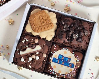 Happy Retirement Gift | Letterbox Brownies UK | Retirement Gifts For Women | Retirement Gifts For Men