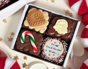 Secret Santa Gift Box | Letterbox Brownies | Secret Santa Gifts Women | Secret Santa Gifts Men