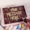 Personalised brownie slab / happy birthday brownie / postal brownies / letterbox brownies / personalised gift / sweet treat / chocolate