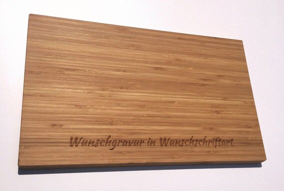Schneidebrett XXL aus Bambus mit persnlicher Gravur ca. 45x28cm - Etsy.de