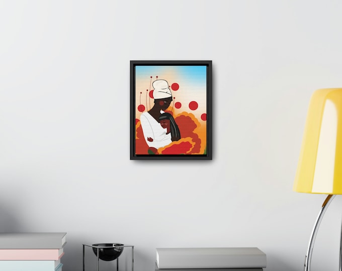 Mama Yaya Taught Me Gallery Canvas Wraps, Vertical Frame