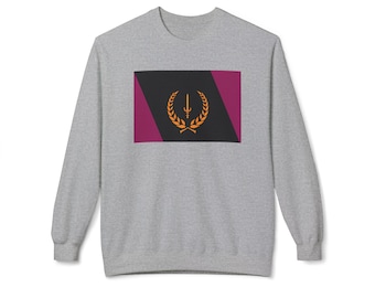 African American Flag Sweatshirt (Berry)| Black Pride Unisex Sweater | Cultural Heritage Apparel