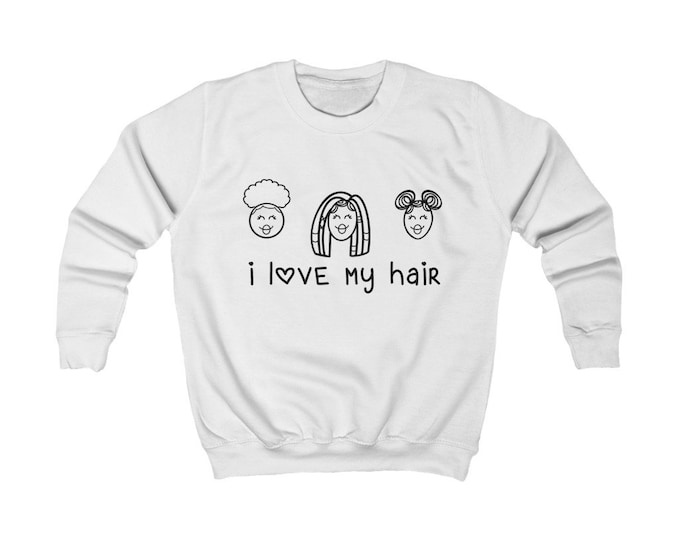 I love my hair Youth Crewneck Sweatshirt