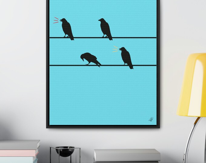 Squaaaawwd Gallery Canvas Wraps, Vertical Frame