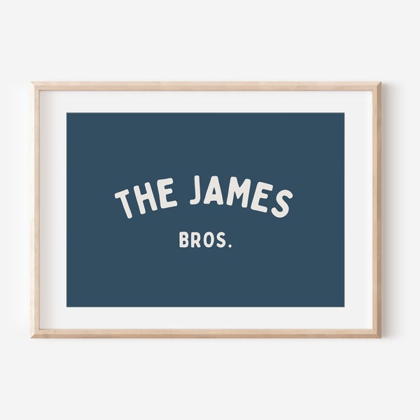 Brothers Wall Art Etsy