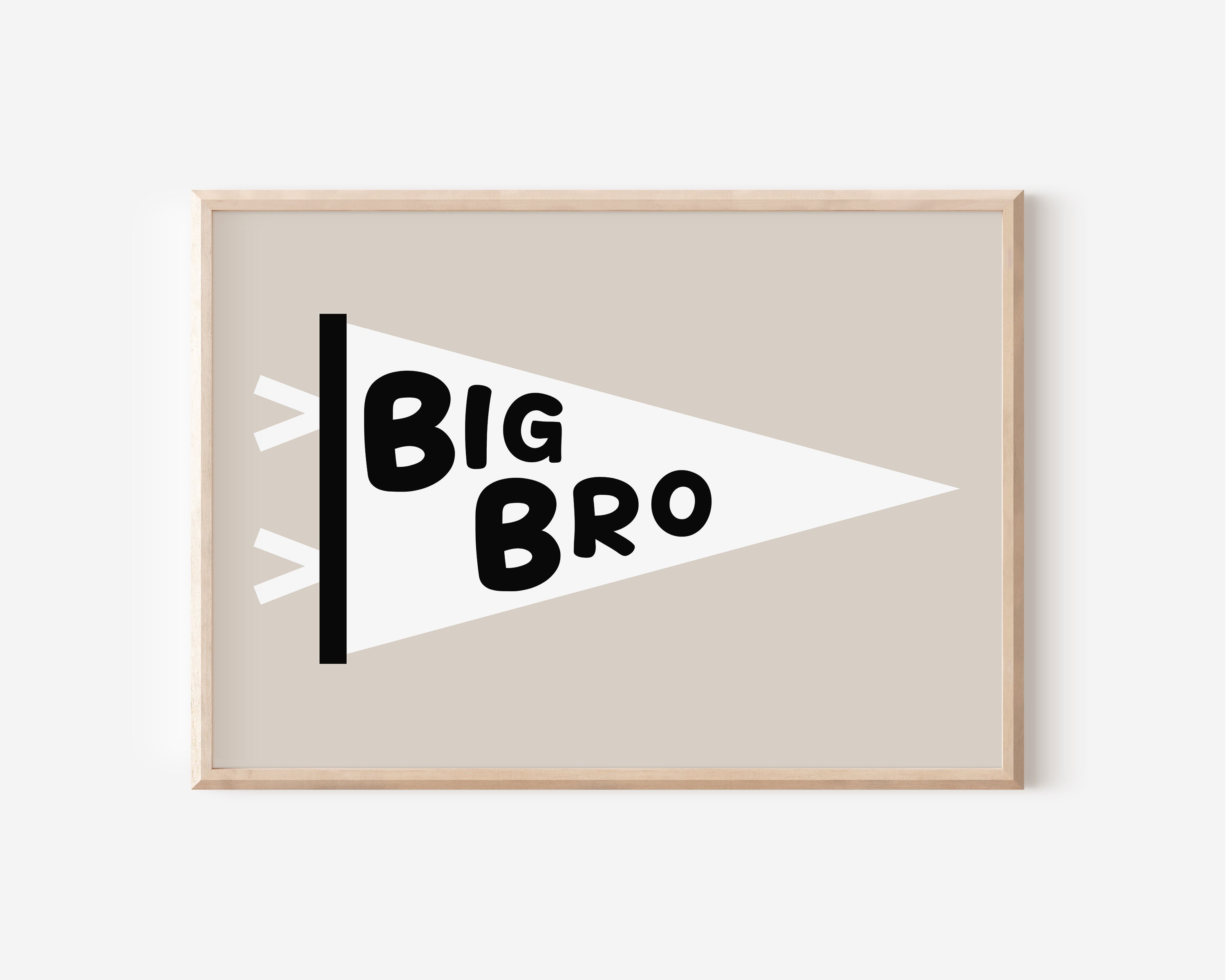 Big Bro Flag Downloadable Print, Brother Nursery Decor, Kids Room ...