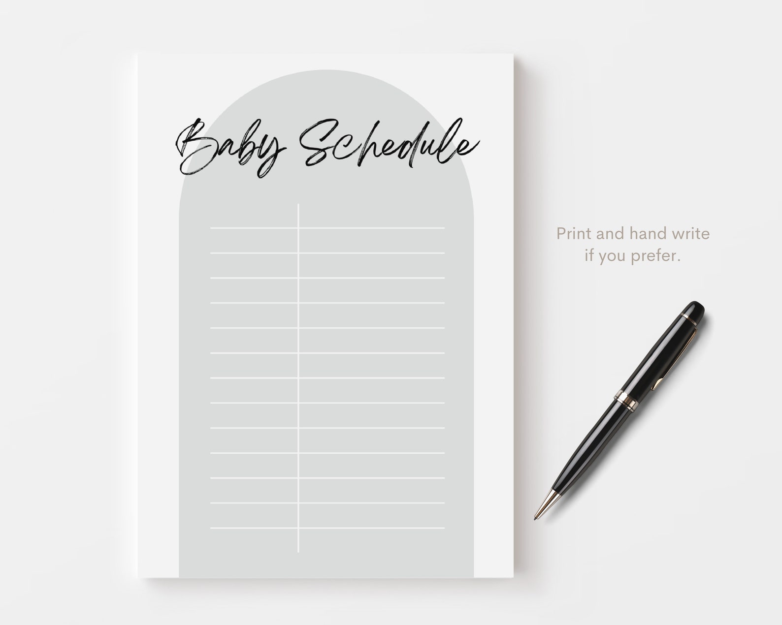 Editable Baby & Toddler Schedule Template, Canva Template, Printable ...