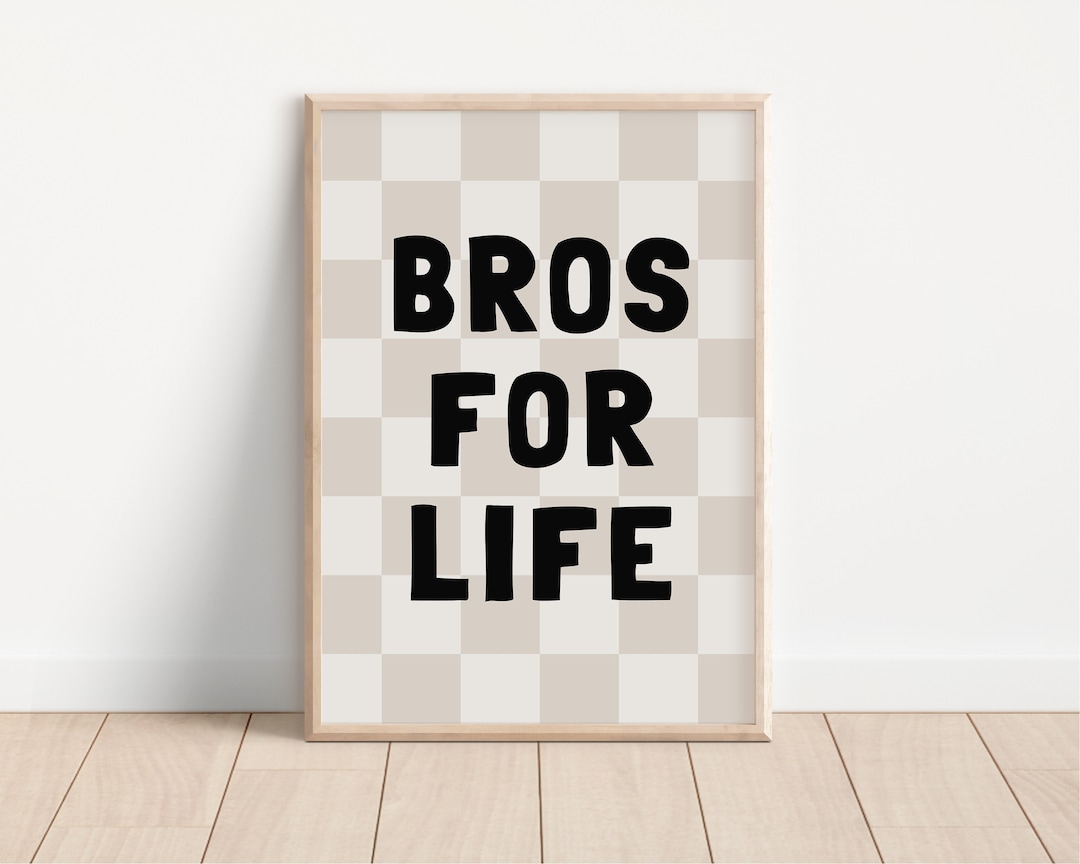 Bros for Life Brothers Downloadable Print, Boy Nursery Decor, Kids Room ...
