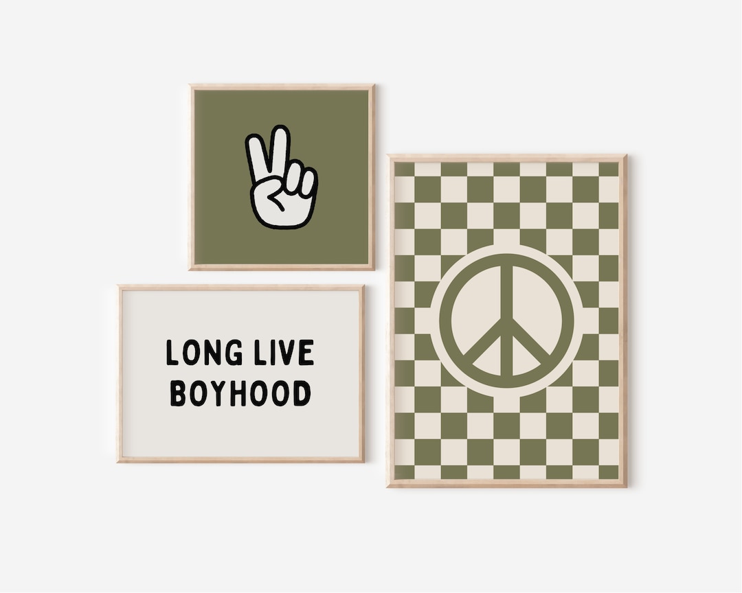 Striscione Decorativo Wheatwin - Long Live BoyHood - 38x28cm Per Cameretta Ragazzi - Foto 9