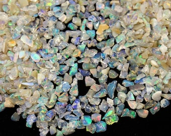 AAA Ethiopian Opal Rough Lot: Polished Opal, 3-5mm (1000 PCS)