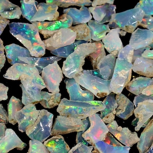 AAA Grade Opal Rough Lot, Natural Free Shape Opal (4-10mm), 100 PCS