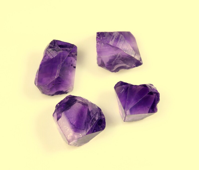 raw cut amethyst