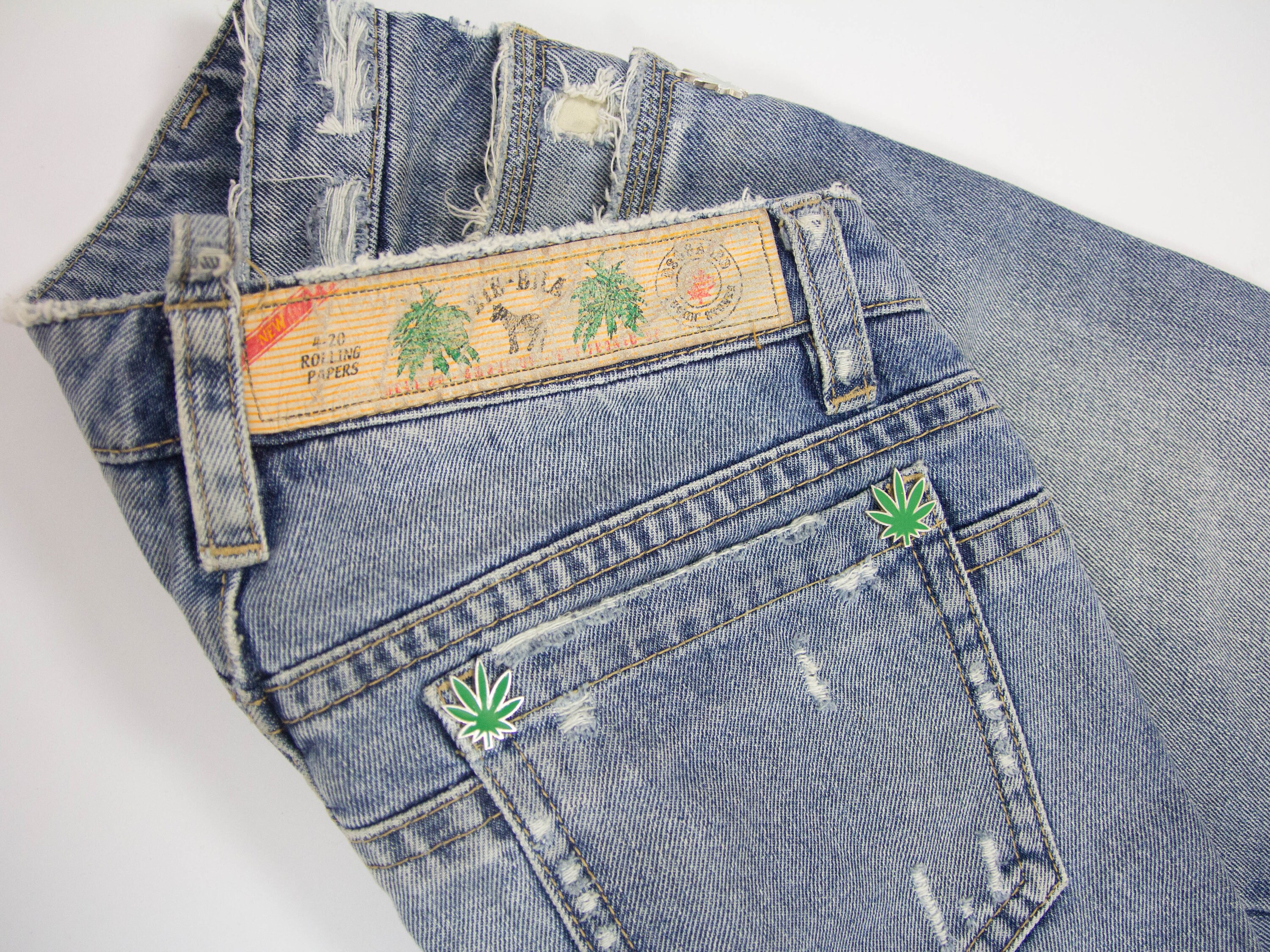 Dsquared Jeans Late 90s Fashion Hemp Motif Italian | Etsy