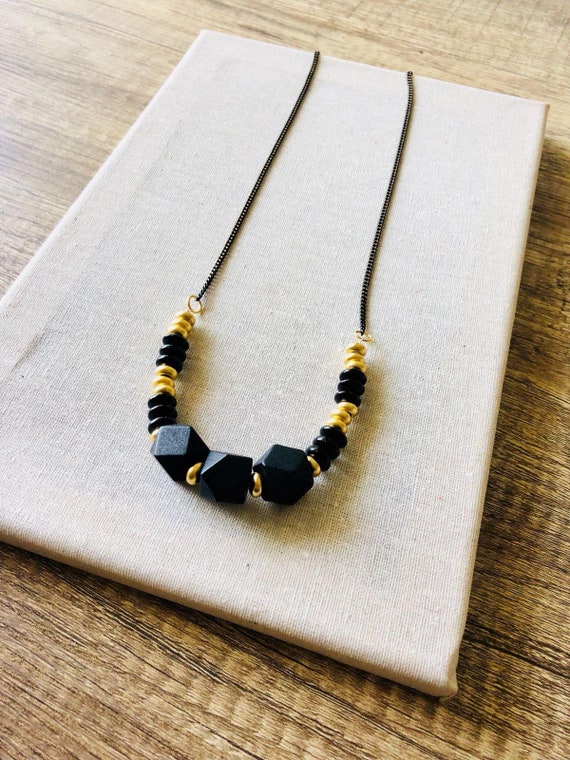 modern long necklace