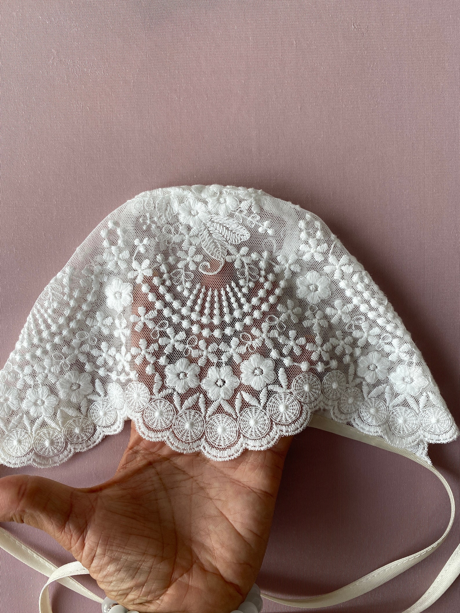 Baptism Hat Baptism Christening Lace Etsy