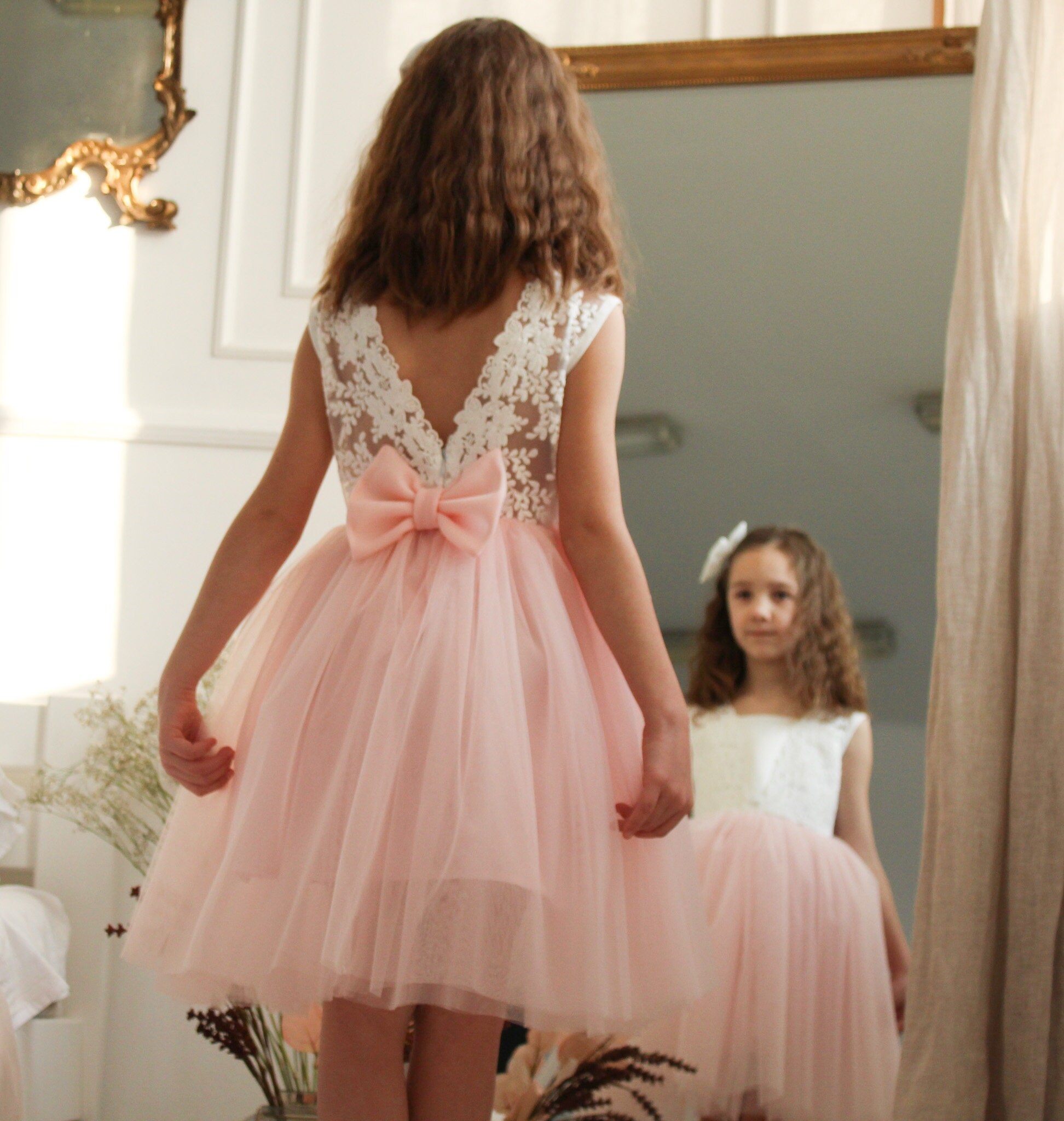 Flower Girl Dress Toddler Flower Girl Dresses Boho Flower - Etsy