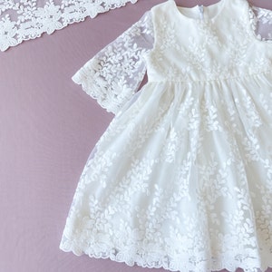 Christening gown Baptism dress Baptism gown Baby blessing dress Christening dress for baby girl image 9