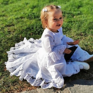 First holy communion dress Girls communion dress Lace communion dress