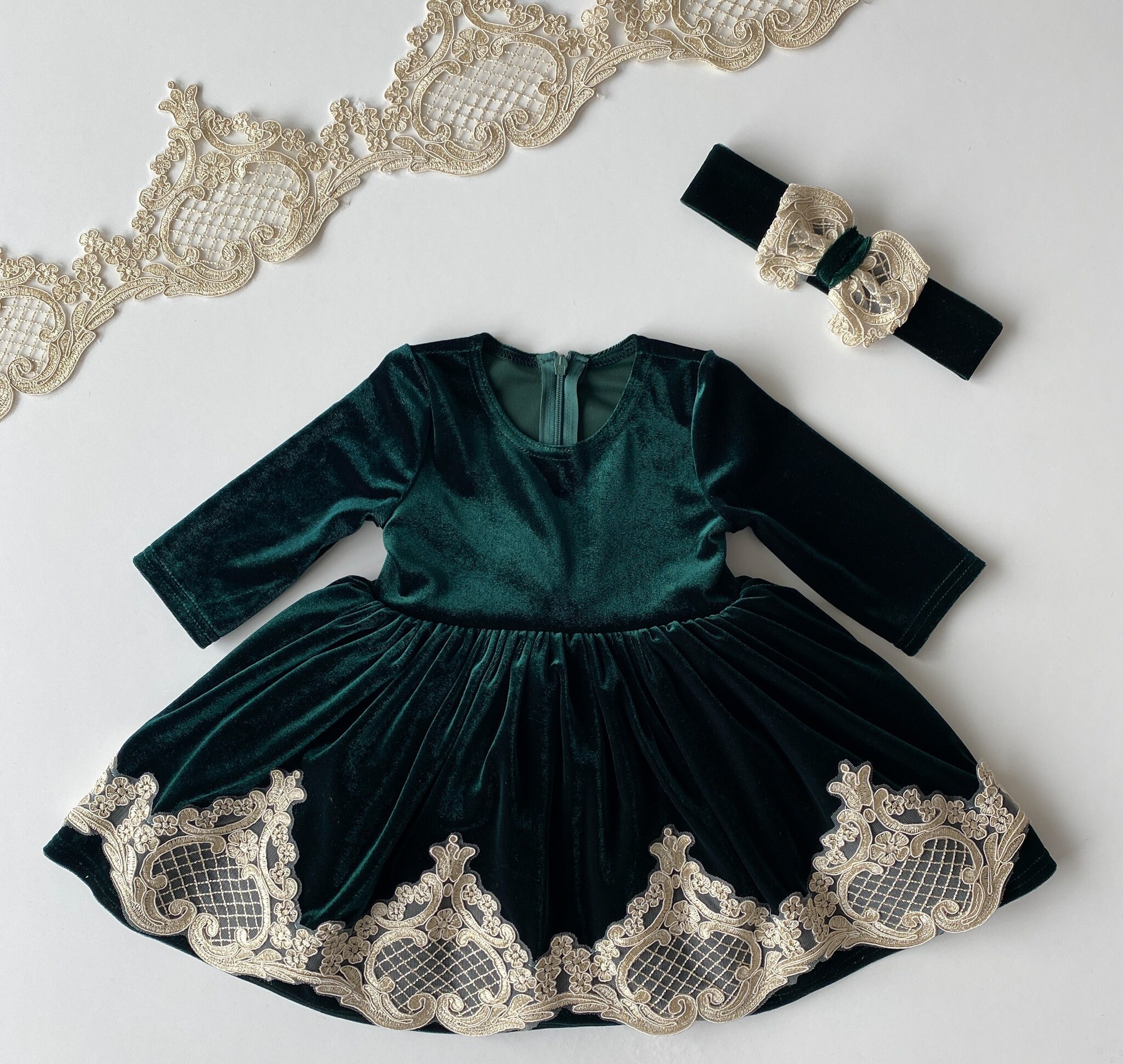 Baby girl velvet frock design discount