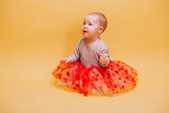 red birthday dress for baby girl