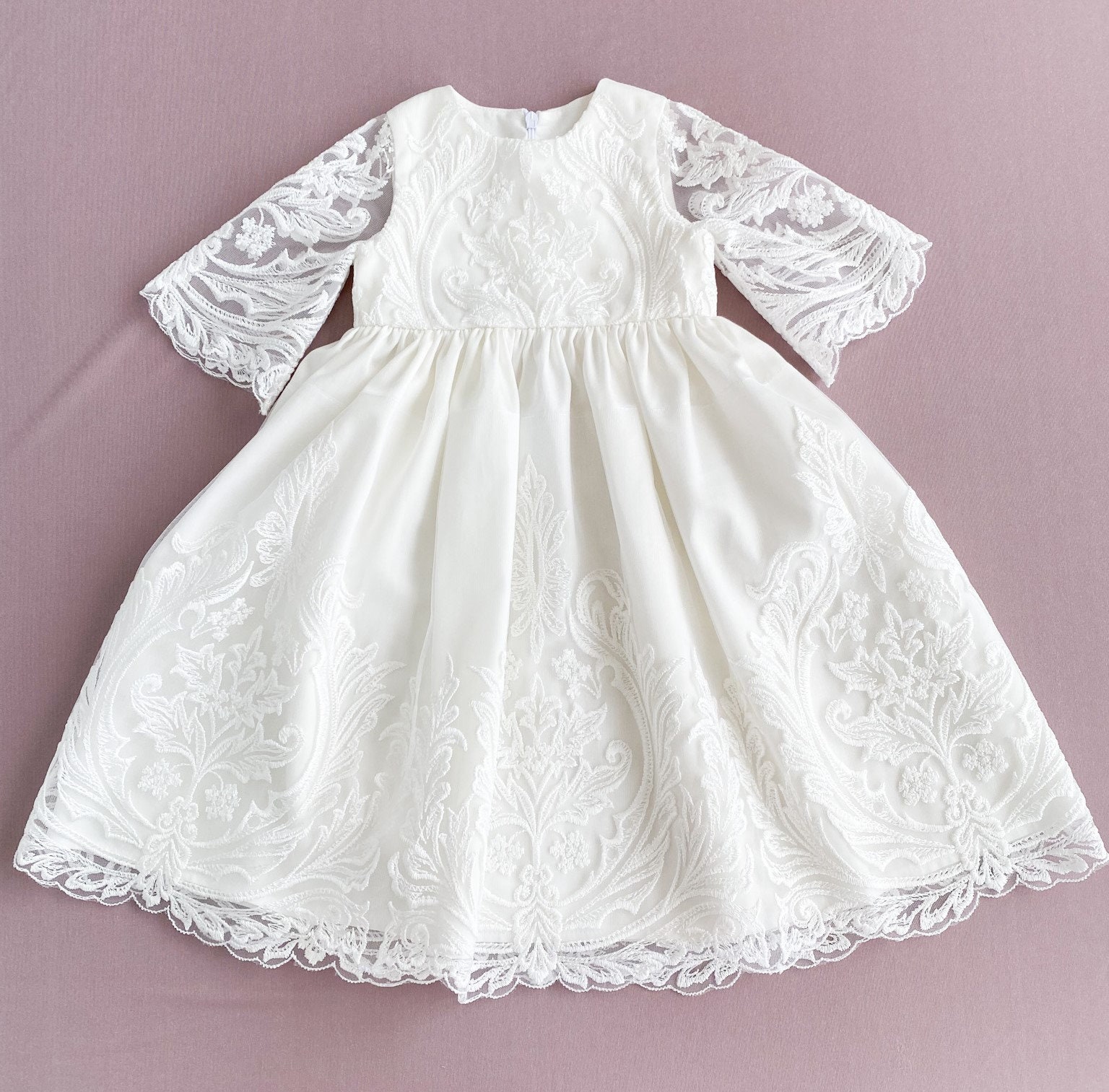 TaufenKleid Spitze Taufe Kleid Taufe Kleid Segen Kleid Etsy