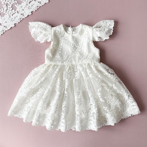 short baptism dress Amazon.com: TENTIDE Newborn Baby Girl Christening Dress White Baptism Lace Short Sleeve Wedding Dresses with Bonnet Outfit(White Bow, 0-3 Months): Clothing, Shoes & Jewelry
