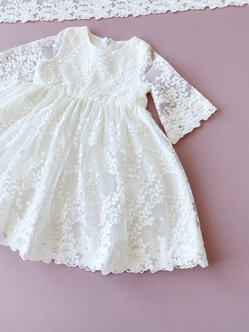 Christening gown Baptism dress Baptism gown Baby blessing dress Christening dress for baby girl image 1